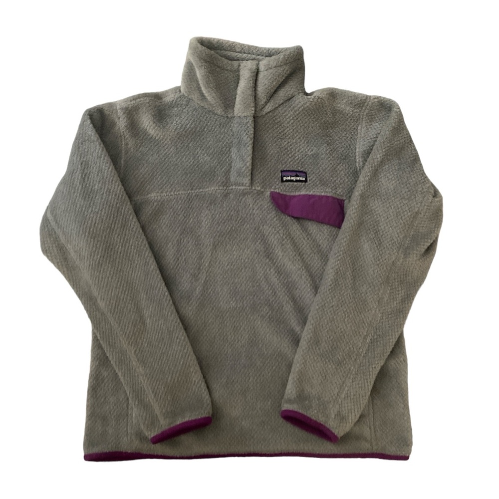 Patagonia Jacket Woman's Gray Purple Pullover
